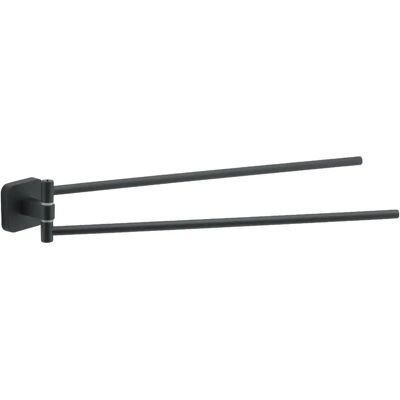 Gedy Porte-serviettes double - Fixation murale avec vis - Acier inoxydable & Cromall Gedy Porte-serviettes double - Fixation murale avec vis - Acier inoxydable & Cromall