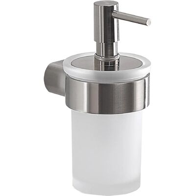 Gedy PI81 Dispensador de jabón de vidrio satinado - Dispensador de jabón Gedy PI81 Dispensador de jabón de vidrio satinado - Dispensador de jabón
