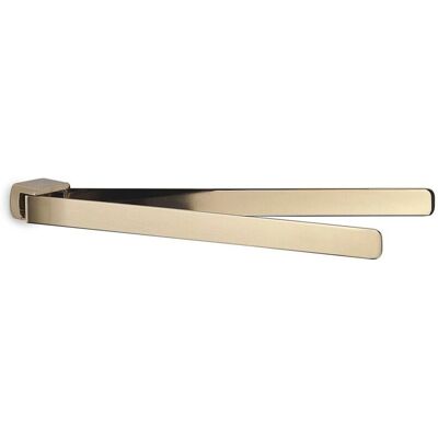 Toallero Doble de la serie PIRENEI en oro - Accesorio de baño Toallero Doble de la serie PIRENEI en oro - Accesorio de baño