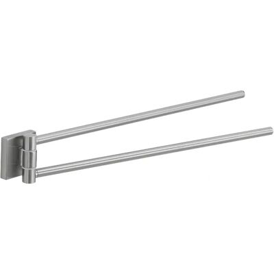 Gedy Platinum Grey Double Brushed Towel Rack - Towel Rack Gedy Platinum Grey Double Brushed Towel Rack - Towel Rack
