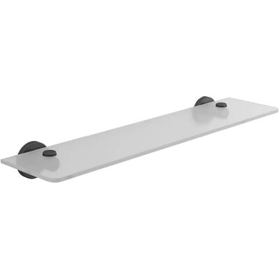 Gedy FP195514100 Estante - Acero y Cristal - 55cm - Negro Mate Gedy FP195514100 Estante - Acero y Cristal - 55cm - Negro Mate