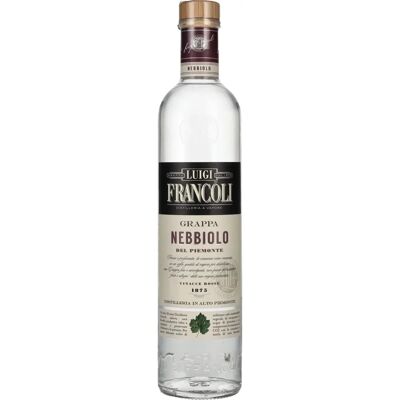 Luigi Francoli Nebbiolo Grappa - 41,5% - 0,7L - Premium Italienischer Schnaps Luigi Francoli Nebbiolo Grappa - 41,5% - 0,7L - Premium Italienischer Schnaps