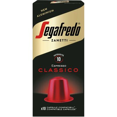 Capsules de Café Espresso Classico Segafredo - Compatible Nespresso - Publicité Capsules de Café Espresso Classico Segafredo - Compatible Nespresso - Publicité