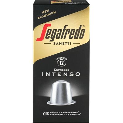 Segafredo Intenso Café - Torréfaction Moyenne - 10 Capsules - Publicité Segafredo Intenso Café - Torréfaction Moyenne - 10 Capsules - Publicité