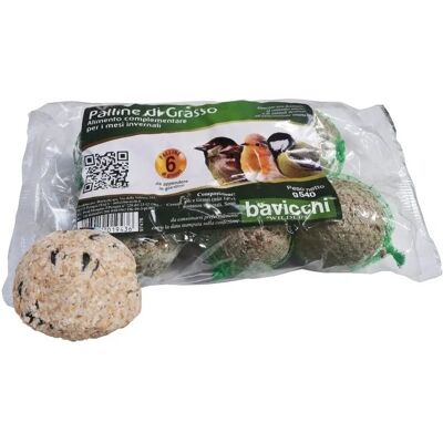 Bavicchi Boules de nourriture pour oiseaux - 6x90g pour oiseaux sauvages - Publicité Bavicchi Boules de nourriture pour oiseaux - 6x90g pour oiseaux sauvages - Publicité