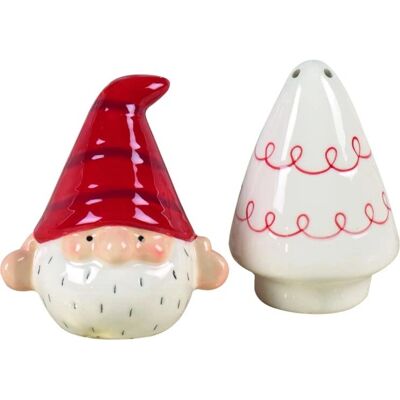 Mascagni Weihnachts-Keramik Salz- und Pfefferset - Festliche Tischdeko Mascagni Weihnachts-Keramik Salz- und Pfefferset - Festliche Tischdeko