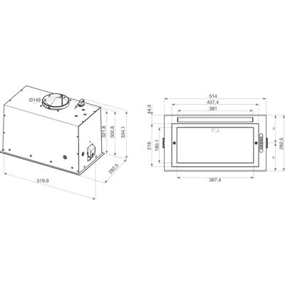 Whirlpool WCT3 63F LTK - Fekete - Konyhai elszívó Whirlpool WCT3 63F LTK - Fekete - Konyhai elszívó