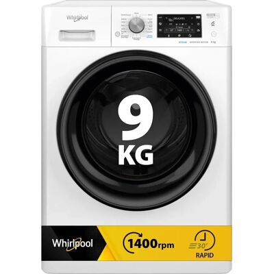 Whirlpool - FFDB9489BVFR - 9 kg - Lave-linge à chargement frontal - Publicité Whirlpool - FFDB9489BVFR - 9 kg - Lave-linge à chargement frontal - Publicité