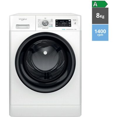 Máquina de Lavar Roupa Whirlpool FFB 8489 BV SPT de Carga Frontal - 8 kg, 1400 rpm, 14 Programas, Inverter, Livre instalação, Branco Máquina de Lavar Roupa Whirlpool FFB 8489 BV SPT de Carga Frontal - 8 kg, 1400 rpm, 14 Programas, Inverter, Livre instalação, Branco
