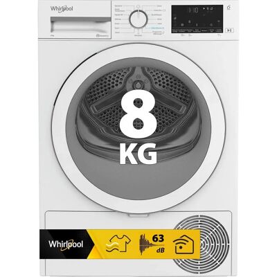 WHIRLPOOL - CWD84MWWSFR - 8 kg - Front-load - Sèche-linge - Publicité WHIRLPOOL - CWD84MWWSFR - 8 kg - Front-load - Sèche-linge - Publicité