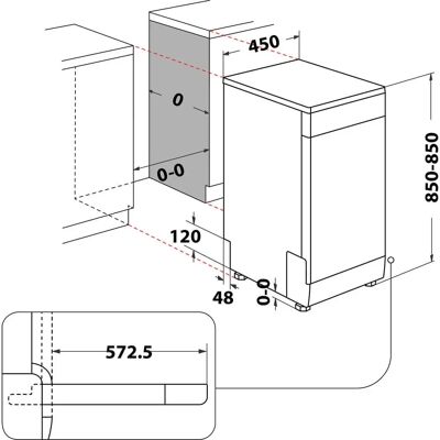 Whirlpool WSFO 3O23 PF X - Nerezová ocel - Myčka na nádobí Whirlpool WSFO 3O23 PF X - Nerezová ocel - Myčka na nádobí