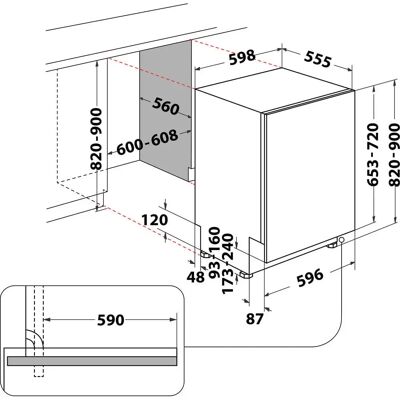 Whirlpool WKCIO 3T133 PFE - Silber - Geschirrspüler Whirlpool WKCIO 3T133 PFE - Silber - Geschirrspüler
