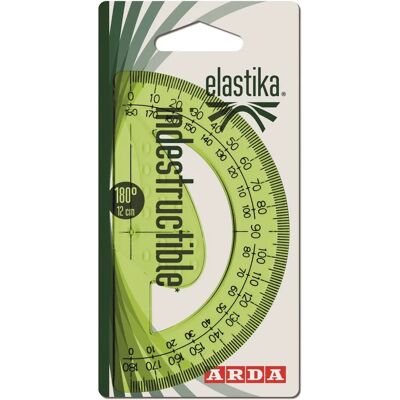 ARDA EL18012 Rapporteur - 180° Demi-cercle en plastique - Publicité ARDA EL18012 Rapporteur - 180° Demi-cercle en plastique - Publicité