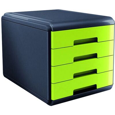 Organizzatore di Cassetti ARDA 18P4PV - Nero, Verde - Conservazione A4 Organizzatore di Cassetti ARDA 18P4PV - Nero, Verde - Conservazione A4