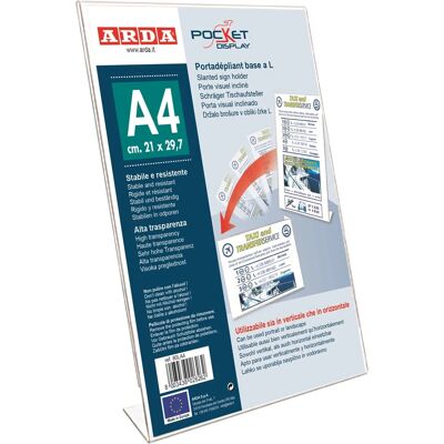 Porta-etiquetas ARDA 80LA4 - Transparente A4 Universal Porta-etiquetas ARDA 80LA4 - Transparente A4 Universal