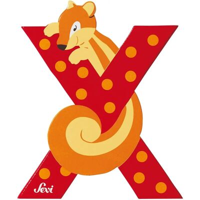 Trudi Sevi 81624 - Lettera X Xero in Legno Rosso 9,5cm Decorazione - Letter Decoration Trudi Sevi 81624 - Lettera X Xero in Legno Rosso 9,5cm Decorazione - Letter Decoration