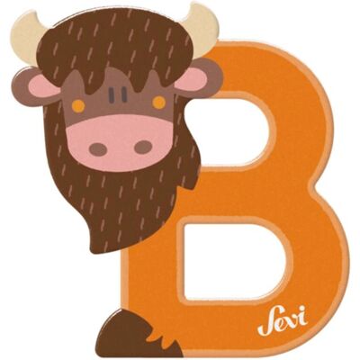 Lettres en Bois Sevi - Initiales d'Animaux pour Enfants - 10cm - Jouet Éducatif - Publicité Lettres en Bois Sevi - Initiales d'Animaux pour Enfants - 10cm - Jouet Éducatif - Publicité