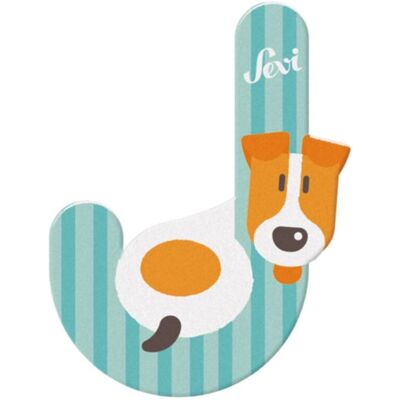 SEVI Blauer Jack Russell Holzbuchstabe - Lernspielzeug SEVI Blauer Jack Russell Holzbuchstabe - Lernspielzeug