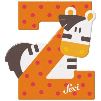 Sevi - Zèbre - Lettre en bois - Jouet éducatif - Publicité Sevi - Zèbre - Lettre en bois - Jouet éducatif - Publicité