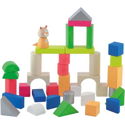 Sevi 1831 - Holzbausteine-Set 35 Stück - Holzspielzeug Sevi 1831 - Holzbausteine-Set 35 Stück - Holzspielzeug