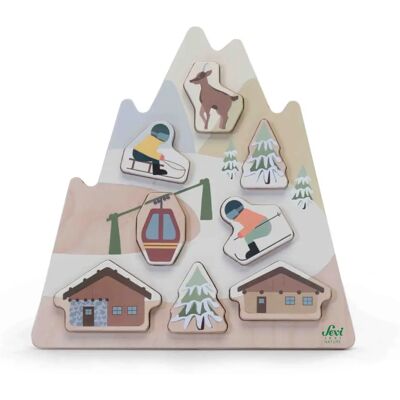 Ensemble de jeu Sevi 87858 - Puzzle à Encastre Dolomiti 10 pcs - Publicité Ensemble de jeu Sevi 87858 - Puzzle à Encastre Dolomiti 10 pcs - Publicité