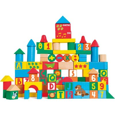 Trudi 88059 Eco Smart Blocs de Bois Multicolores - Publicité Trudi 88059 Eco Smart Blocs de Bois Multicolores - Publicité