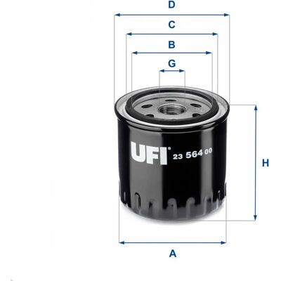Ufi Ölfilter Nissan/Renault 23.564.00 Ufi Ölfilter Nissan/Renault 23.564.00