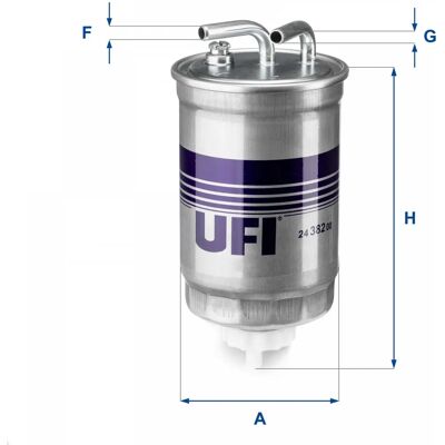UFI Fuel Filter 24.382.00 - Fuel Filter UFI Fuel Filter 24.382.00 - Fuel Filter
