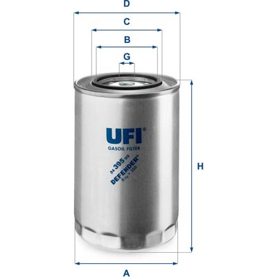 Ufi 24.395.00 Kraftstofffilter - Kraftstofffilter für Iveco Ufi 24.395.00 Kraftstofffilter - Kraftstofffilter für Iveco