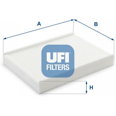 Filtro abitacolo UFI 53.233.00 - Filtro a particelle per VW, Skoda, Seat Filtro abitacolo UFI 53.233.00 - Filtro a particelle per VW, Skoda, Seat