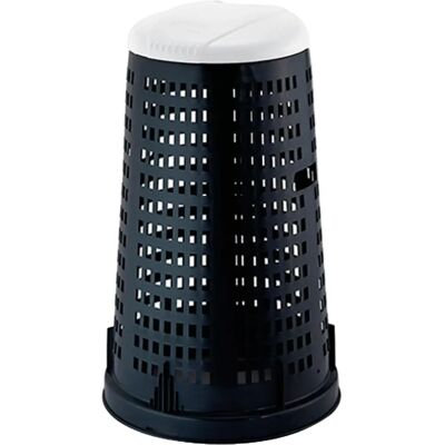 Supporto Rifiuti Cosedacasa - 100L, Coperchio Bianco, Corpo Nero Supporto Rifiuti Cosedacasa - 100L, Coperchio Bianco, Corpo Nero