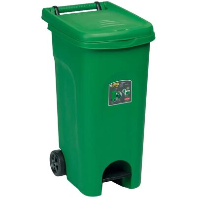 Cosedacasa Pattumiera con Pedale - 80L Verde - Contenitore Mobile Interno ed Esterno Cosedacasa Pattumiera con Pedale - 80L Verde - Contenitore Mobile Interno ed Esterno
