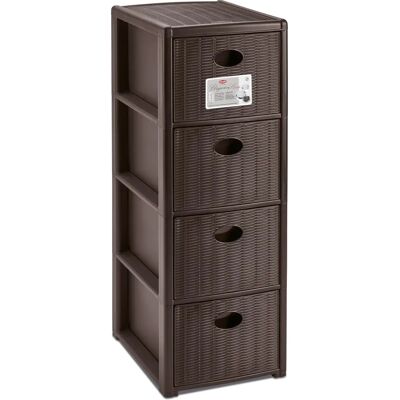 COSEDACASA Moka Armoire de Rangement Fine 4 Tiroirs - Type de Produit - Publicité COSEDACASA Moka Armoire de Rangement Fine 4 Tiroirs - Type de Produit - Publicité