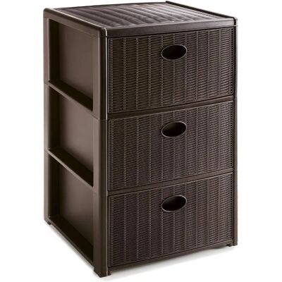 Stefanplast Elegance 3 Moka - Kommode Stefanplast Elegance 3 Moka - Kommode