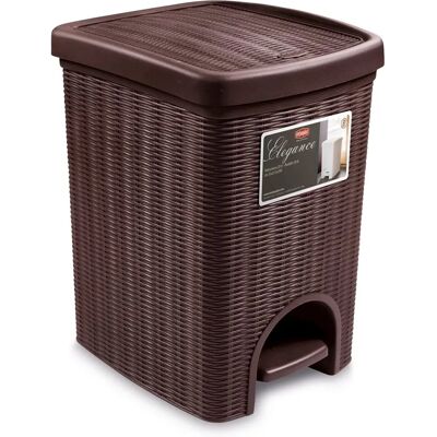 Stefanplast Modello 30801 - Bidone della spazzatura in plastica marrone scuro - 20L Stefanplast Modello 30801 - Bidone della spazzatura in plastica marrone scuro - 20L