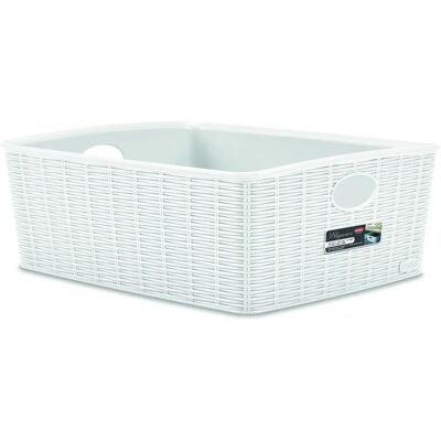 Stefanplast Bighouse It - Poubelle - 36x29x13cm - Blanc - Publicité Stefanplast Bighouse It - Poubelle - 36x29x13cm - Blanc - Publicité