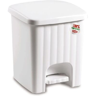 Stefanplast Pedalina White Dust Bin - 4.5L Stefanplast Pedalina White Dust Bin - 4.5L