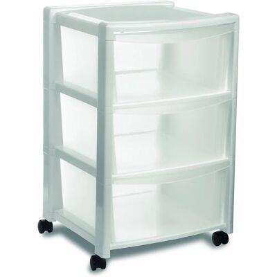 Stefanplast Blanc 3 Tiroirs - Chest of Drawers Stefanplast Blanc 3 Tiroirs - Chest of Drawers