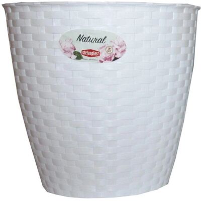 Stefanplast Fehér Műanyag Virágláda - 19x17,5x19cm Stefanplast Fehér Műanyag Virágláda - 19x17,5x19cm