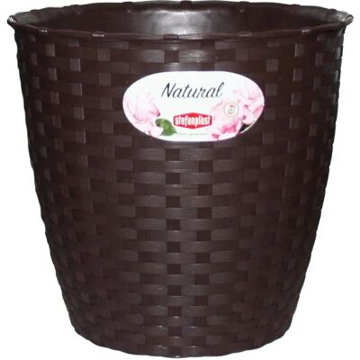 Stefanplast Vaso Linea Natural - Vaso in polipropilene - 24x22cm Stefanplast Vaso Linea Natural - Vaso in polipropilene - 24x22cm