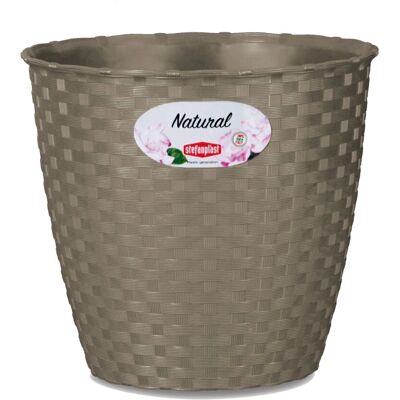 Stefanplast 10006829 Vaso di plastica marrone - Plant pot Stefanplast 10006829 Vaso di plastica marrone - Plant pot