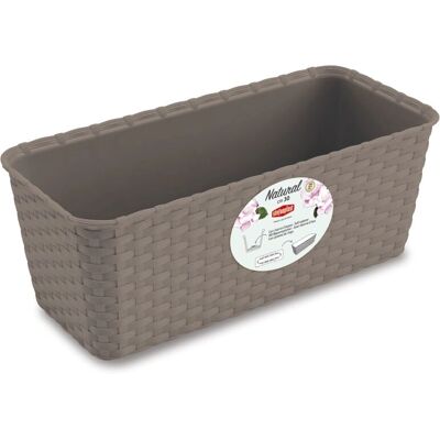 Stefanplast 73602 Pflanzgefäß - Braun 13x11x28,5cm PVC Stefanplast 73602 Pflanzgefäß - Braun 13x11x28,5cm PVC