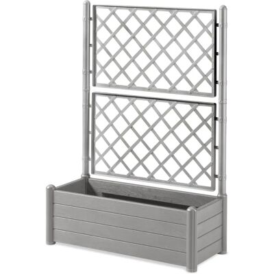 Jardinera Stefanplast Italia Grise en Plastique Rectangulaire - 100x43x142cm - Publicité Jardinera Stefanplast Italia Grise en Plastique Rectangulaire - 100x43x142cm - Publicité