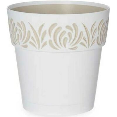 Stefanplast Gaia Weiß Beigetopf 15 x 15 x 15 cm - Selbstbewässernd Stefanplast Gaia Weiß Beigetopf 15 x 15 x 15 cm - Selbstbewässernd