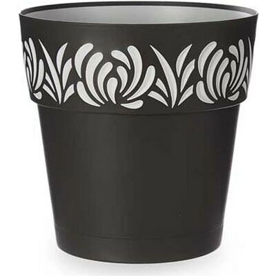 Stefanplast Gaia Anthrazitgrau Selbstbewässernder Blumentopf - 29x29x29 cm Stefanplast Gaia Anthrazitgrau Selbstbewässernder Blumentopf - 29x29x29 cm