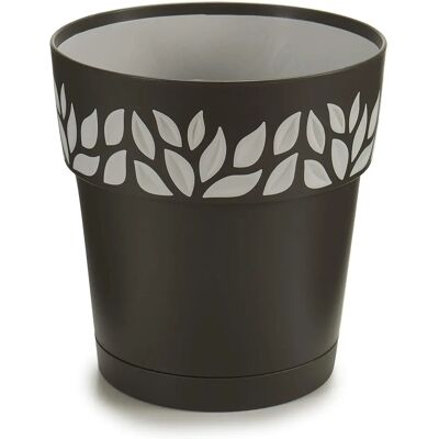 Stefanplast Anthrazit Kunststoff Pflanzgefäß 25x25x25 cm Stefanplast Anthrazit Kunststoff Pflanzgefäß 25x25x25 cm