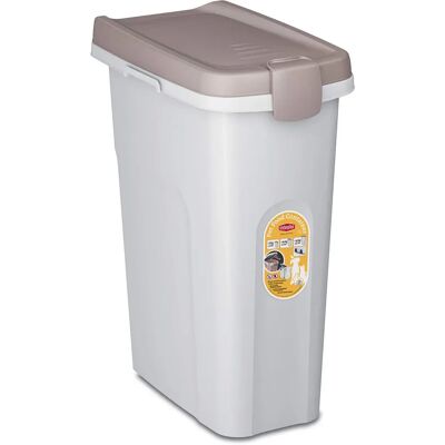 Conteneur pour nourriture pour animaux 25L - Tortora, Qualité Italienne - Publicité Conteneur pour nourriture pour animaux 25L - Tortora, Qualité Italienne - Publicité