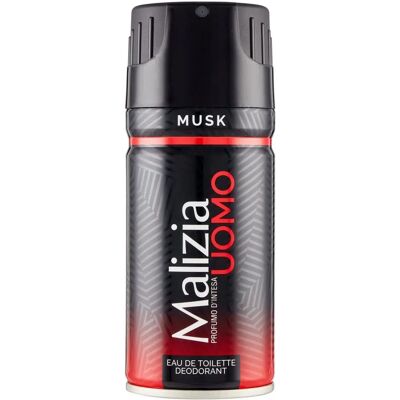 Malizia Muž Musk Deodorant ve spreji - 24hodinová ochrana, 150ml Malizia Muž Musk Deodorant ve spreji - 24hodinová ochrana, 150ml
