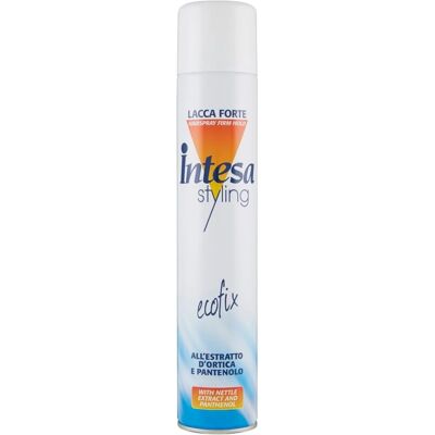 INTESA Ecofix Fixatif Fort - Laque pour cheveux - Publicité INTESA Ecofix Fixatif Fort - Laque pour cheveux - Publicité
