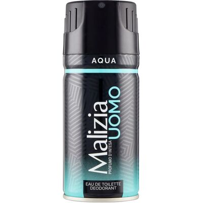 Malizia Eau De Toilette Deodorante Aqua Uomo - Deodorante per uomini Malizia Eau De Toilette Deodorante Aqua Uomo - Deodorante per uomini